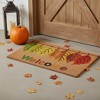 HomeRoots 24" X 36" Natural And Brown Fall Welcome Outdoor Coir Door Mat - 2 of 4