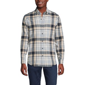 Lands' End Men's Traditional Fit Flagship Flannel Shirt - 1 of 3