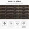 29 Gallon Patio Wicker Storage Bench, Outdoor PE Rattan Patio Furniture, 2-In-1 Large Capacity Rectangle Garden Storage Box with Handles and Cushion - 4 of 4
