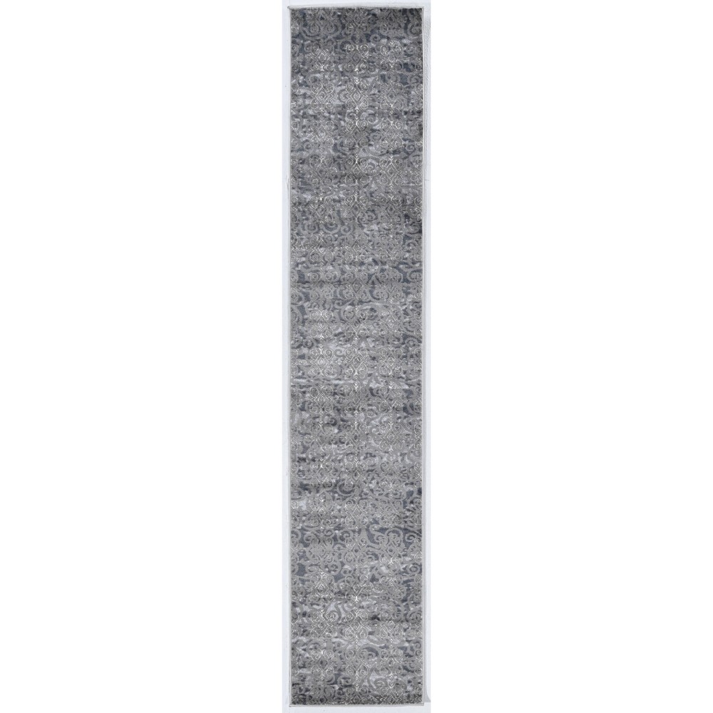 2'x10' Vintage Collection Clara Rug Gray/Blue - Linon