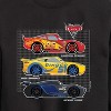 Boys' - Cars - Side Profiles Grid Graphic Long Sleeve Fleece Sweatshirt - 2 of 4