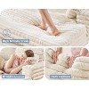 AMERLIFE Chaise Lounge Indoor, Plush Sleeper Chair with Throw Pillows - 3 of 4