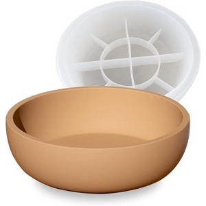 JDICTION 8.2 Inch Large Round Silicone Bowl Mold - Resin & Concrete Container for Epoxy, Candle Holders, Succulent Pots & Craft Storage - 1 of 4