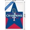 Trends International MLB Texas Rangers - 2023 World Series Team Logo Framed Wall Poster Prints - 3 of 4