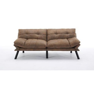 NicBex Modern Folding Sofa Bed, Versatile 2-in-1 Sleeper Sofa, Convertible Loveseat Sofa with Adjustable Armrests & Backrest, Couches for Living Room