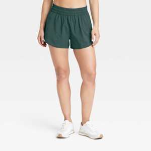 Women's Woven Mid-Rise Run Shorts 3" - All In Motion™ - 1 of 4