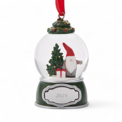 Personalization Mall 2024 Gnome with Gifts Snow Globe Ornament