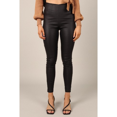 Leather look pants outlet target