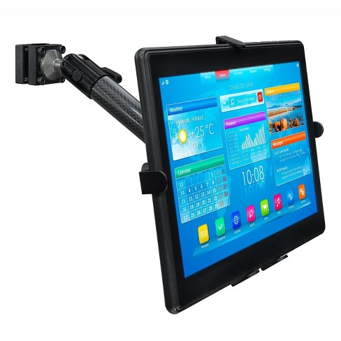 Mount-it! Premium Car Headrest Tablet Holder With Adjustable Arm  Heavy  Duty Carbon Fiber Car Tablet Mount For Ipad, Galaxy, & Fire Tablets : Target