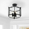 Grenten 3 Light 15" Pendant - FLU4053 - Bronze/Clear - Safavieh - 3 of 4
