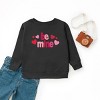Be Mine Knit Print - Youth Graphic Sweatshirt - 2 of 4