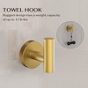 YAWWALK Round 4-Piece Bathroom Hardware Set with Towel Hook, Toilet Paper Holder, and Towel Bar - 2 of 4