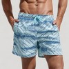 Anna-Kaci Swim Men's Abstract Print Swim Trunks with Quick-Dry Fabric and Adjustable Drawstring Waistband - 4 of 4