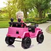 12V Ride on Car for Kids, Electric Kids Car with Remote Control, Music, LED Lights, Suspension, Double Doors, Safety Belt - 4 of 4