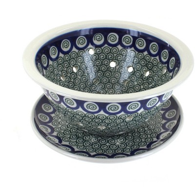 Blue Rose Polish Pottery 470 Ceramika Artystyczna Berry Bowl