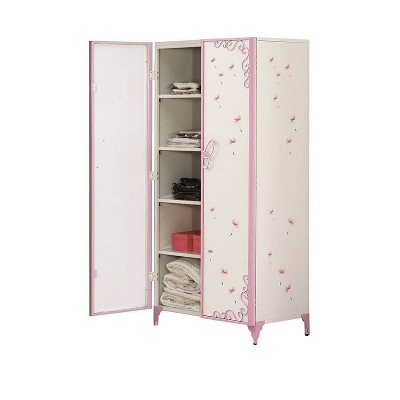 32&#34; Priya II Decorative Storage Cabinet White and Light Purple - Acme Furniture, 3 of 9