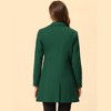INSPIRE CHIC Women's Regular Fit Notched Lapel Long Sleeve Buttoned Classic Coat - 4 of 4