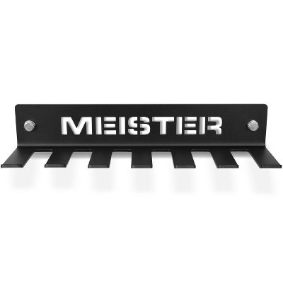 Meister Heavy-Duty Black Steel Wall Rack for Gym Accessories