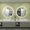 Apmir Super Bright Back LED Lighted Anti-Fog Round/Oval Wall Mirror with Tempered Glass & 3-Year Warranty - 4 of 4