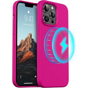 Entronix [Magnetic] Case Compatible with iPhone 13 Pro Max - Soft-Touch Liquid Silicone - 1 of 4