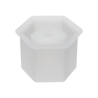 Unique Bargains DIY Hexagon Silicone Flower Pot 1 Pc