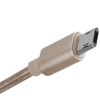 SilverStone Technology  Reversible USB-A to Reversible Micro-B cable 0.5 meter(1.65ft) Nylon Braided and aluminum shell Gold - 3 of 4