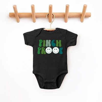 The Juniper Shop Pinch Proof Smiley Face Baby Bodysuit