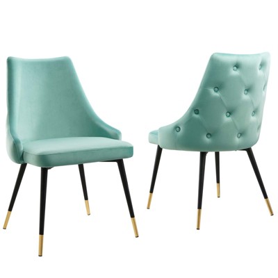 Modway Adorn Dining Side Chair Performance Velvet Set of 2