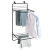 mDesign Steel Collapsible Over the Door Laundry Drying Rack - 4 of 4