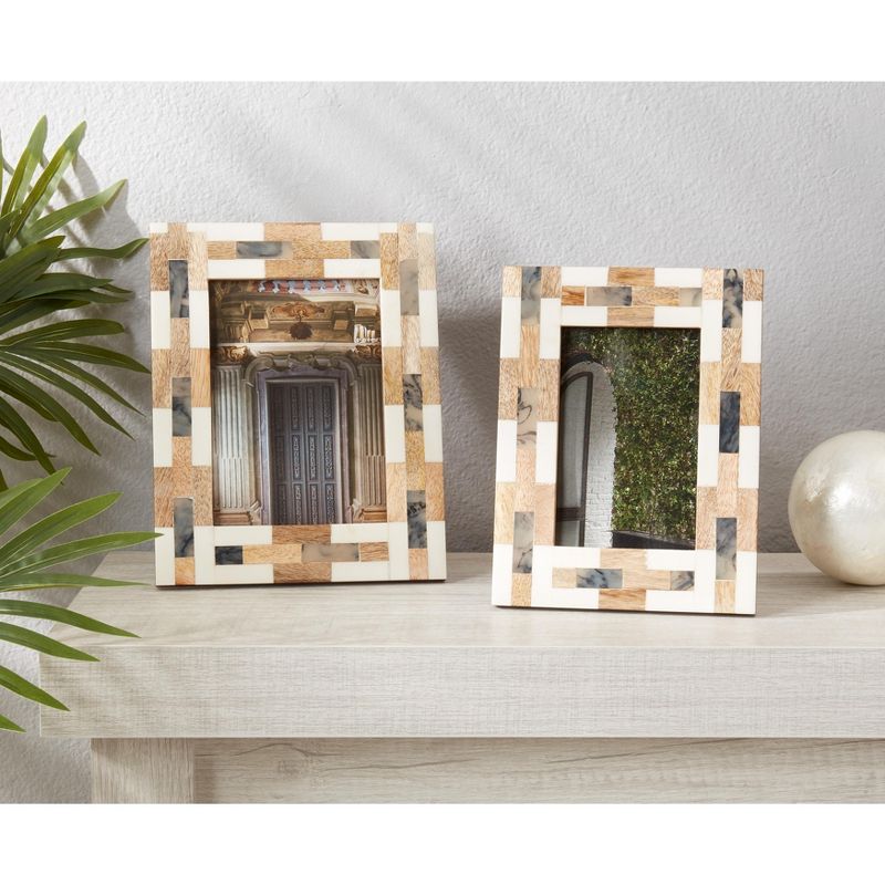 Saro Lifestyle Contemporary Wooden Segment Photo Frame, 3 of 4