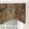 RLF Home Cloak Cornice 100% Cotton with Fully Lined 3" Rod Pocket Valnance for Windows 50" x 17" Green - 3 of 4