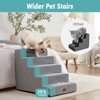 Cozy Kiss 5-Tier Extra-Wide Foam Pet Steps, Non-Slip Dog Stairs for High Beds & Sofas with Removable Washable Cover - 2 of 4