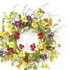Summer Garden Trumpet Wreath 20"D - 2 of 3