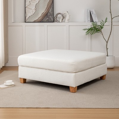 Wovenbyrd Brentwood 40" Square Rectangle Pillowtop Ottoman