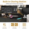 KTMBDW Vanity Desk with Mirror, LED Lights and Power Outlet Makeup Vanity Table with 9 Drawers and 2 Storage Shelves Dressing Table for Bedroom - 4 of 4