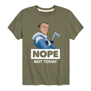Boys' - Avatar: The Last Airbender - Sokka Nope Not Today Short Sleeve Graphic T-Shirt - 1 of 4