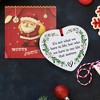 Friendship Christmas Ornament 2025 – Inspirational Ceramic Heart Ornament - Unique Thank You Message Ornament - 3 of 4