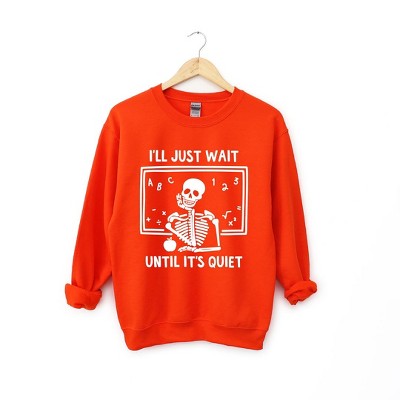 Simply Sage Market Women's Graphic Sweatshirt Wait Until It's Quiet Apple