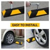 2 Pack 72" Rubber Parking Curb, Parking Garage Floor Stopper with Reflective Stripe, Car Wheel Stopper for Vehicles Truck Driveway Protect - 4 of 4