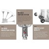 Fire Sense Pro Series Patio Heater with Wheels 50,000 BTU Output Electronic Ignition System Portable Outdoor Propane Heater - Stainless Steel - 4 of 4