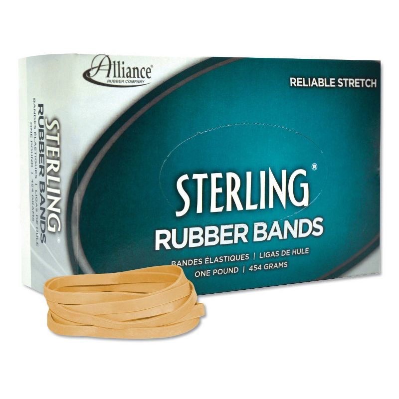 Alliance Sterling Ergonomically Correct Rubber Bands, #64, 3-1/2 x 1/4, 425 Bands/1lb Box, 2 of 4