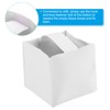 Unique Bargains Bathroom Office Car PU Leather Square Decorative Holder Dispenser Tissue Box Cover 5" x 5" - 4 of 4