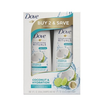 Dove Beauty Coconut And Hydration Shampoo Conditioner 2pk 24 Fl Oz Target