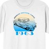 Car Fanatic Vintage 1963 Car Technical Drawing Men's White Graphic Tee - 2 of 3