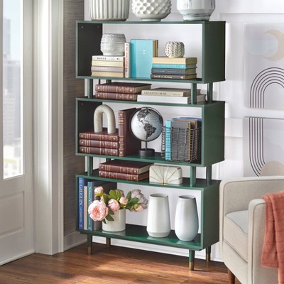 Mid-Century Modular 3-Tier Wide Shelf