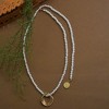 SOHI Women's White Santorini Lariat Necklace - 3 of 4