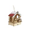 Roman 4.25" LED Lighted Wooden Laser Cut Toy Shop Christmas Ornament - Brown/White - image 3 of 3