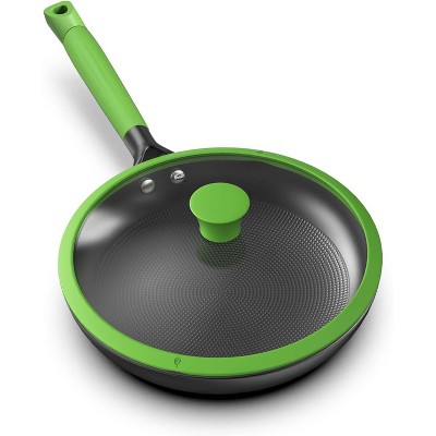 imarku Non Stick Frying Pan, Frying Pan Set with Lids, Nonstick Cast Iron Skillets, Frying Pans Nonstick with Lid Cast Iron Pan with Stay Cool Handle