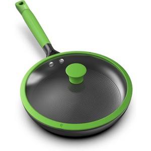 imarku Non Stick Frying Pan, Frying Pan Set with Lids, Nonstick Cast Iron Skillets, Frying Pans Nonstick with Lid Cast Iron Pan with Stay Cool Handle - 1 of 4
