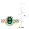 EVERLY JEWELRY |Sterling Silver 3.15 CT TGW Blue Cubic Zirconia and Cubic Zirconia Bridal Ring Set - 4 of 4